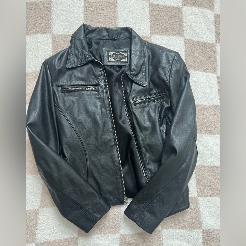 Guess Leather Jacket - M